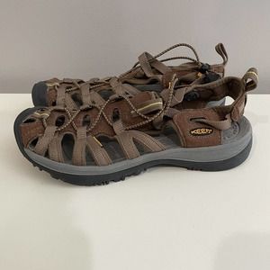 Keen Whisper Waterproof Sport Sandals Womens Size 8.5 Brown Hiking Outdoor